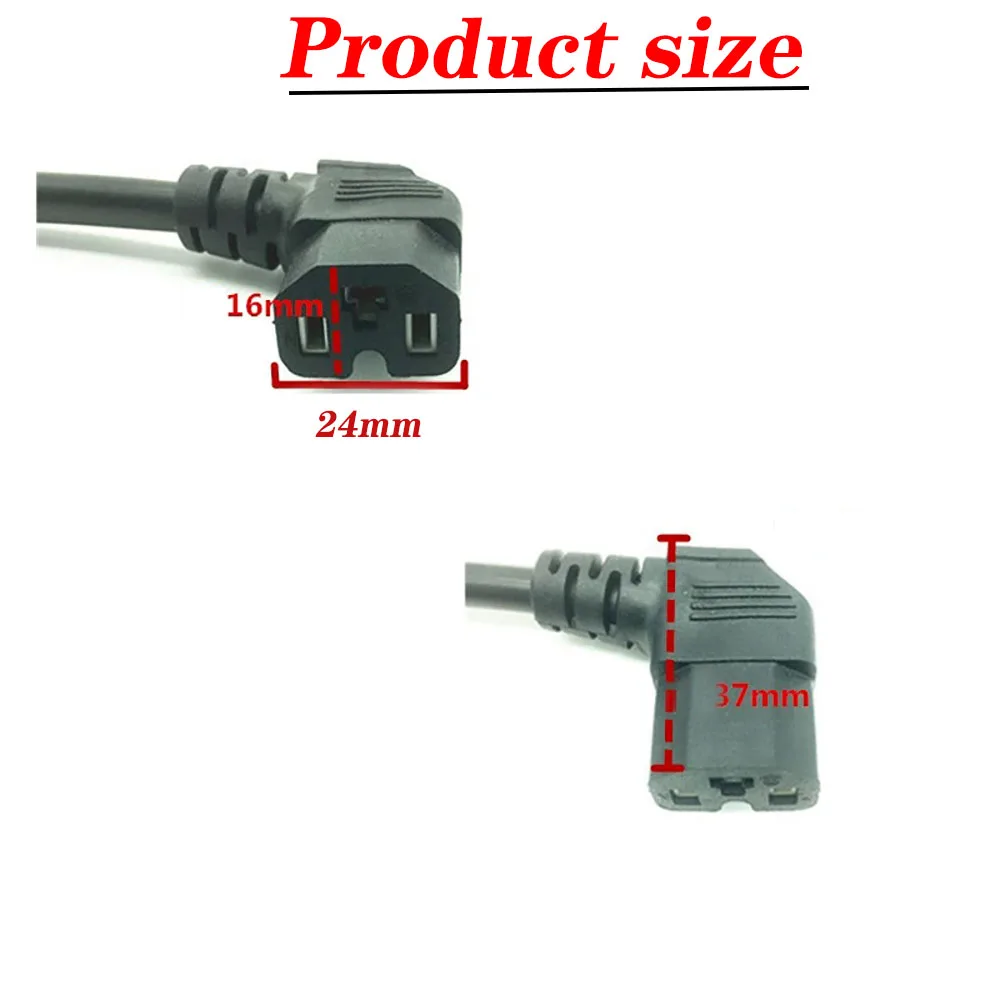 E-Bike Lithium Battery Connector High-power Charging Socket  Female Electric Vehicle 3Pin Socket with Power Cord 2.5mm2
