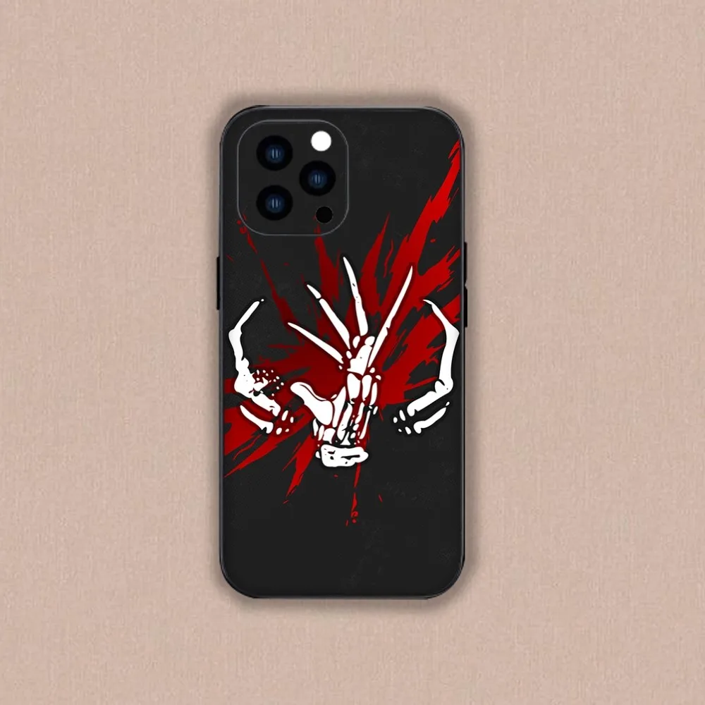 F-Freddy M-Movie Krueger Phone Case For iPhone Mini 11 12 13 14 15 Plus Pro Max XR XS Black Shell