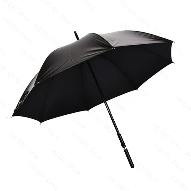 Walking Cane Stick Self Defense 2-In-1 Sturdy Windproof UV Protection Umbrella Suitable for Hiking Hanging Out On Raining