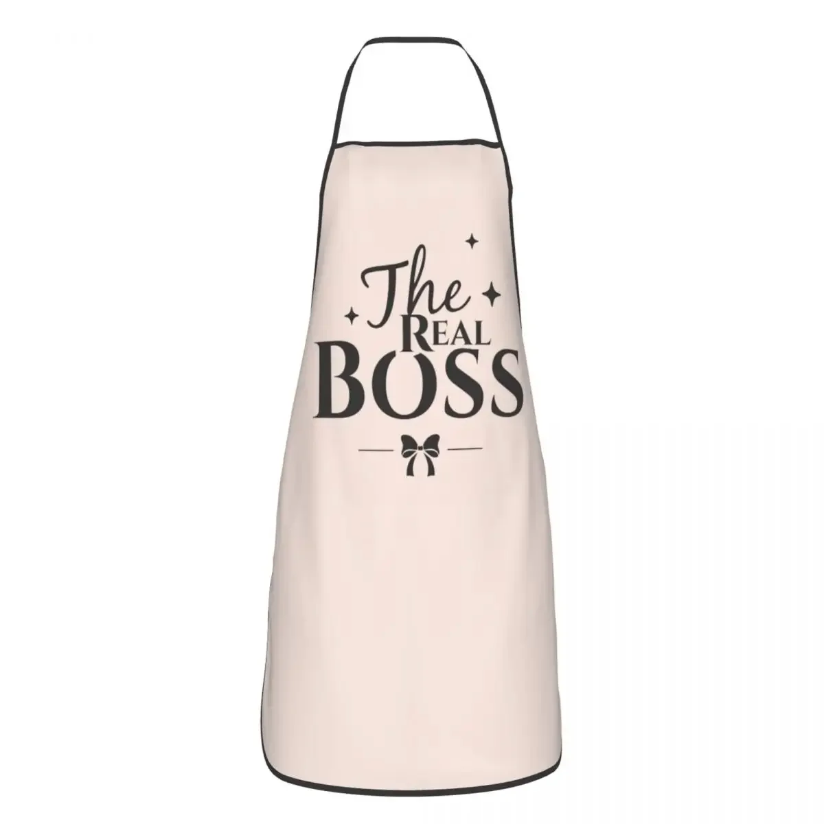 The Boss The Real Boss Apron Women Men Unisex Bib Couple Cooking Kitchen Tablier Cuisine Chef Painting