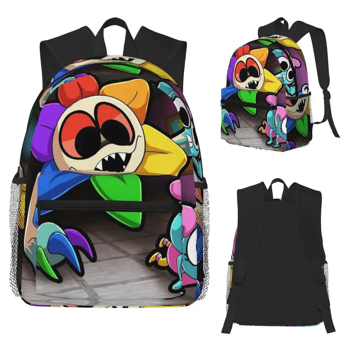 

Funny Novelty Dandy's World Student Backpack School Bag Hiking Travel Daypack for Boys Girls Fashion Bookbag Shoulder Bags