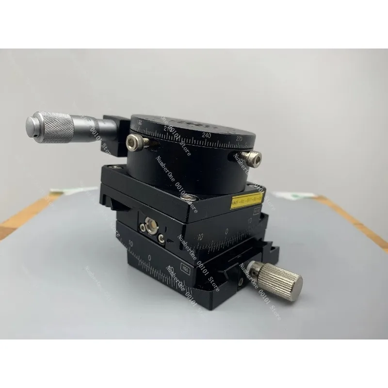 Manual XYR Precision Alignment Stage with Angle Measurement 360° Rotary Platform Locking Screw for Optical Experiment