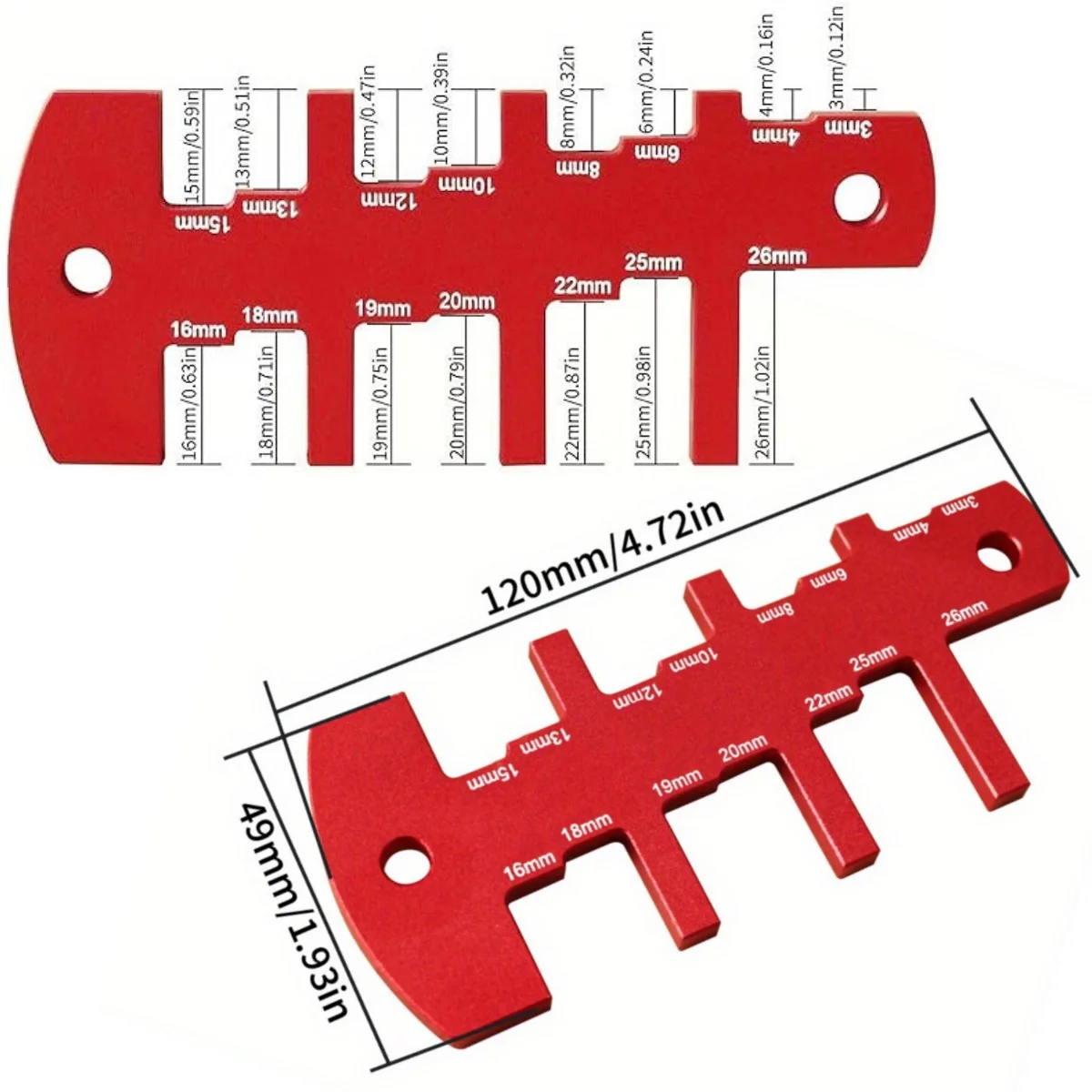 Woodworking Saw Height Gauge | Table Saw Height Depth Precise Gauge,Compact Woodworker Ruler Home Measurement Tool for Projects