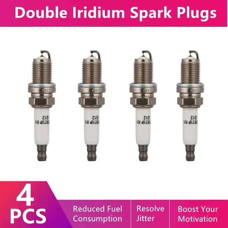 Double Iridium Spark Plug C-02 For Volkswagen Amarok 4motion Cc Eos Tiguan Golf 5 6 Beetle Auto Parts Pfr7s8eg