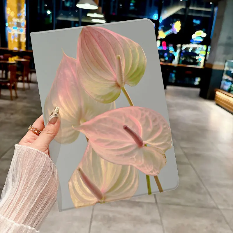 

Calla lily pattern case for iPad pro 10/11-Inch 2020/6th/7th /8th /Air 3rd/Air 4th/9th gen/Air 5th Gen 2022/Air 11