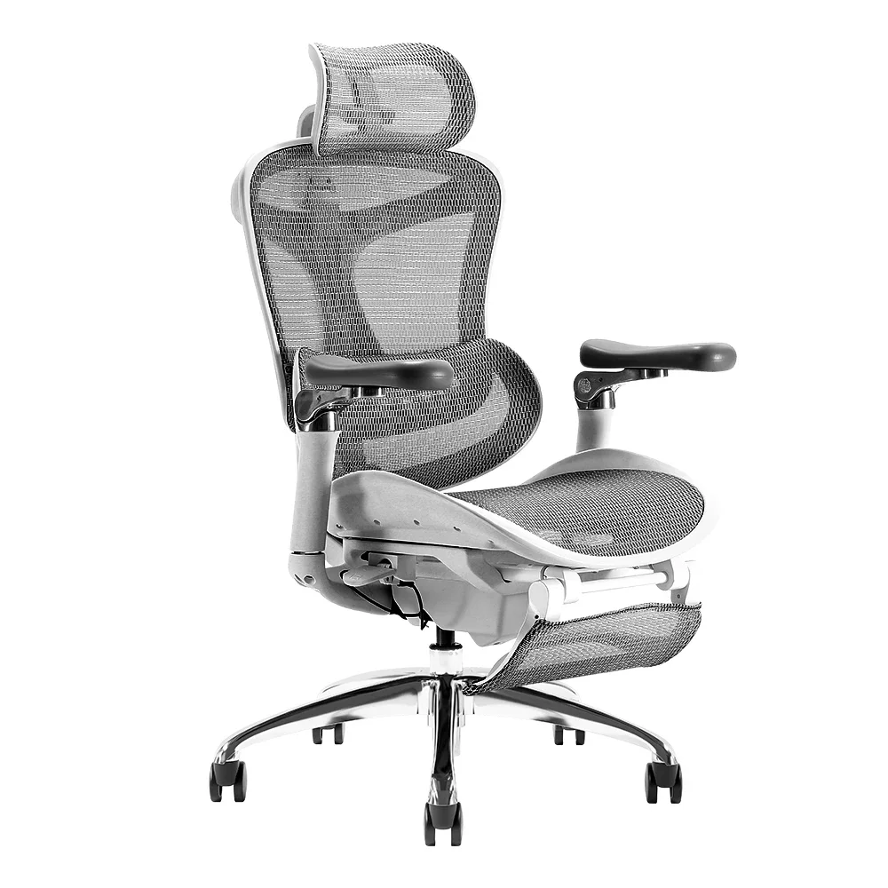 Sihoo A3 High Quality Back Mesh Fabric Swivel Computer Desk Chair Luxury Ergonomic Gray Office Chairs With Headrest