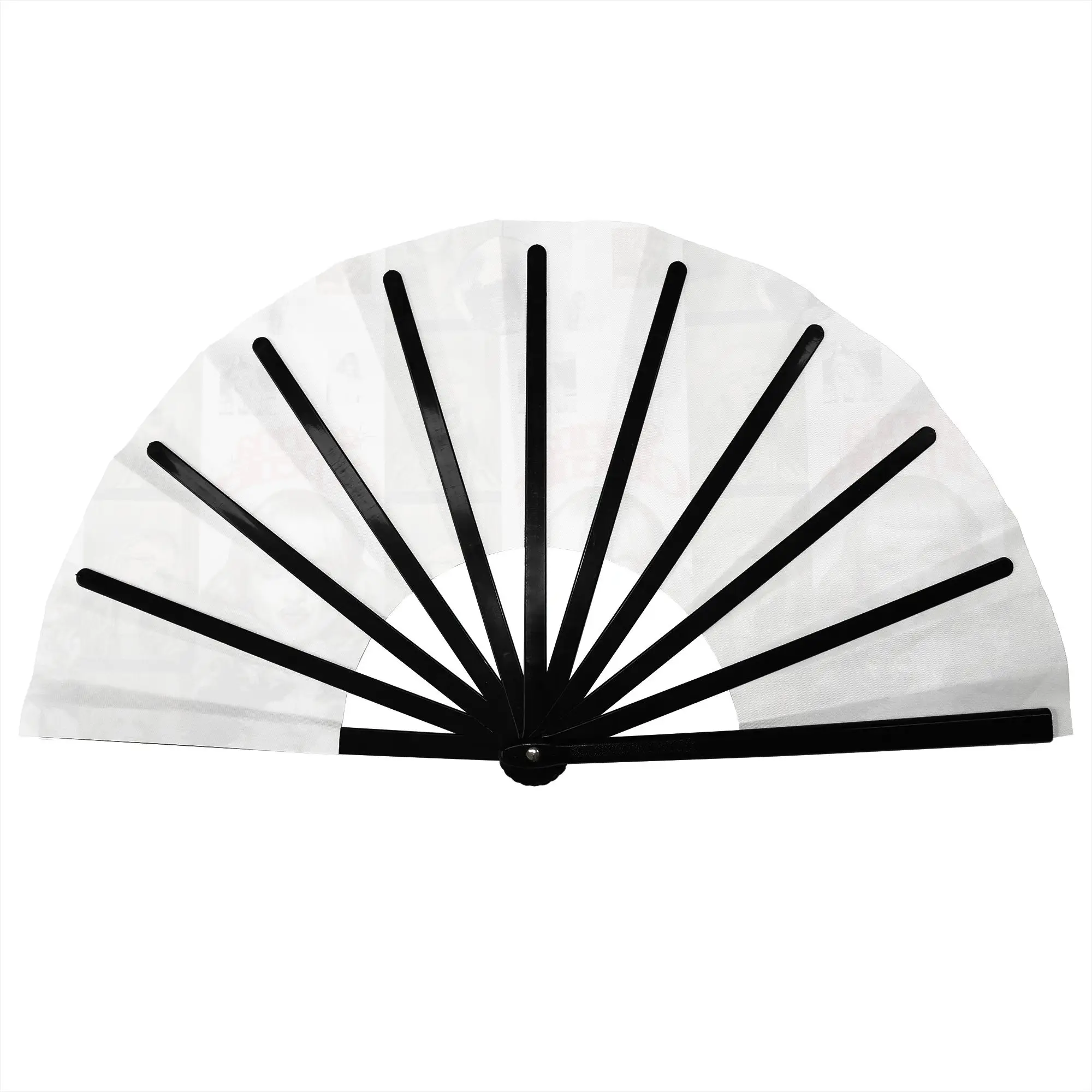 S-Sabrina Carpenter Folding Hand Fan DIY  Polyester Fabric Fan Cool Summer Accessory Decorative Fans
