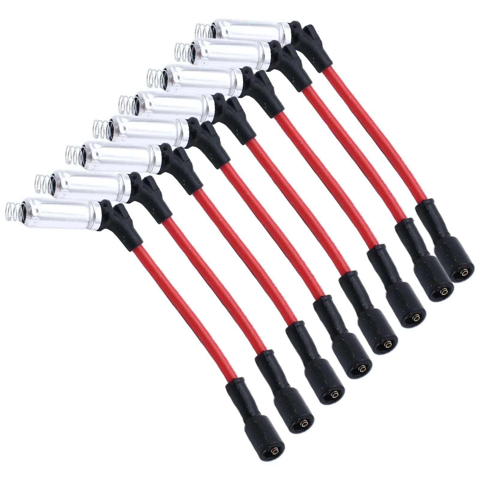 8 Stück Zündkerzenkabel rot passend für 07–2008 M8-48322