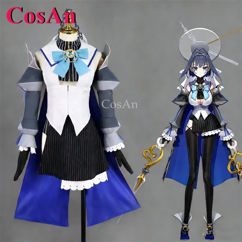 

Костюмы для косплея CosAn Anime VTuber Hololive English OuroKronii, очаровательное милое платье-униформа, одежда для ролевых игр на Хэллоуин