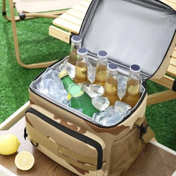 High-Capacity Tactical Thermal Cooler Bag Outdoor Insulated Lunch Box Work Leakproof Insulated Durable Lunch Bag for Men Meal Ca