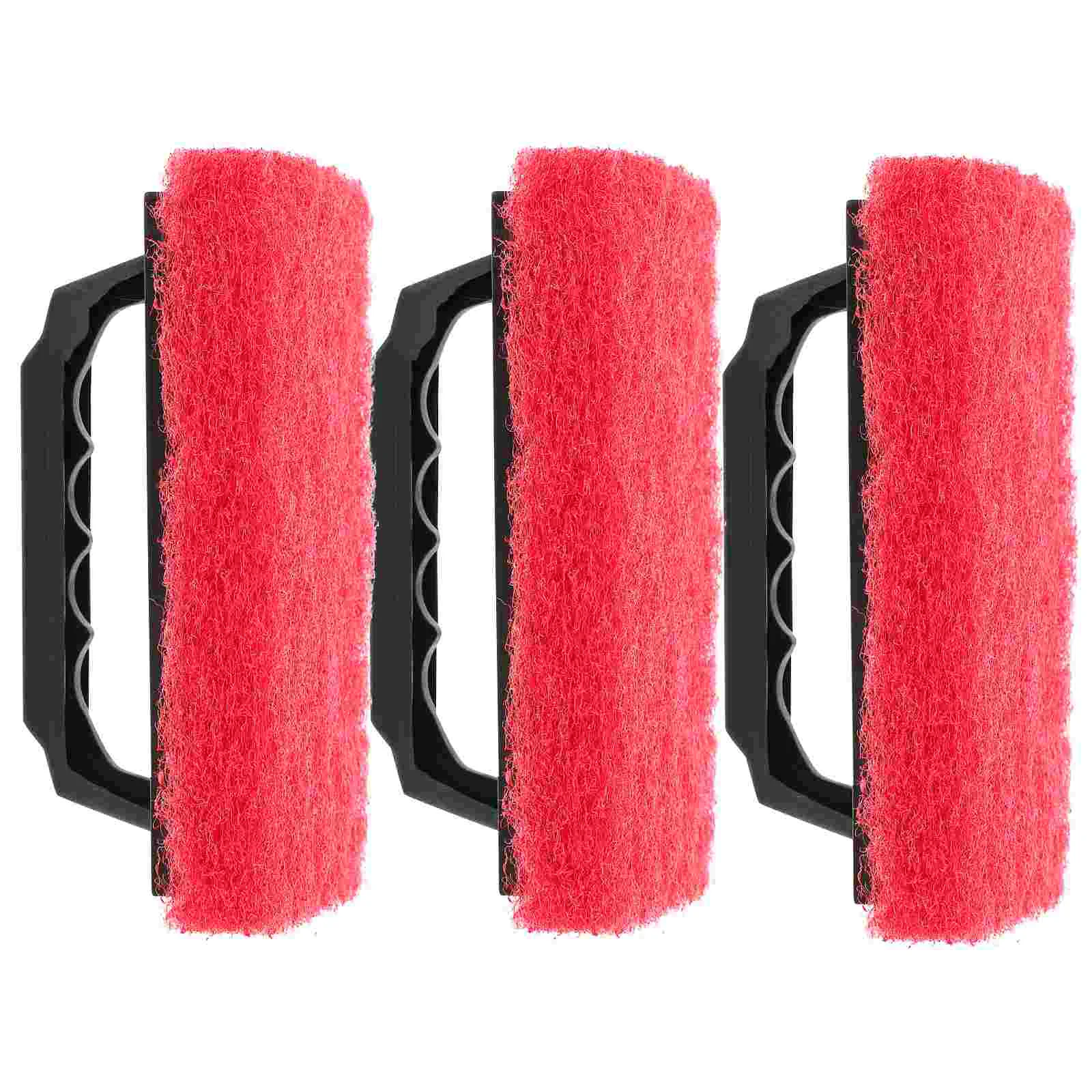 3 Pcs Green Matte Cleaning Brush Ink Removal Supplies Sponge Material Wear Resistant Compact Practical Easy