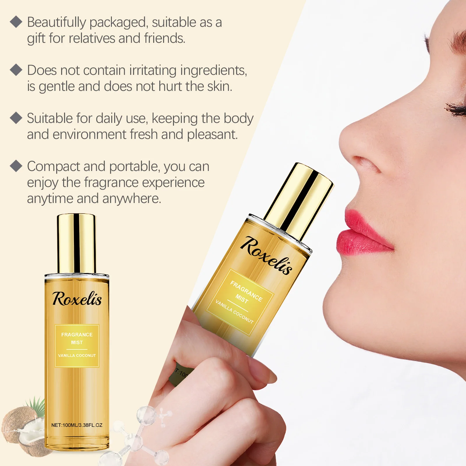 عطر أو دي للنساء بخاخ للجسم عطر رذاذ يدوم طويلاً طبيعي كلاسيكي طازج آخر صديق للبشرة عطر غني 100 مل #6