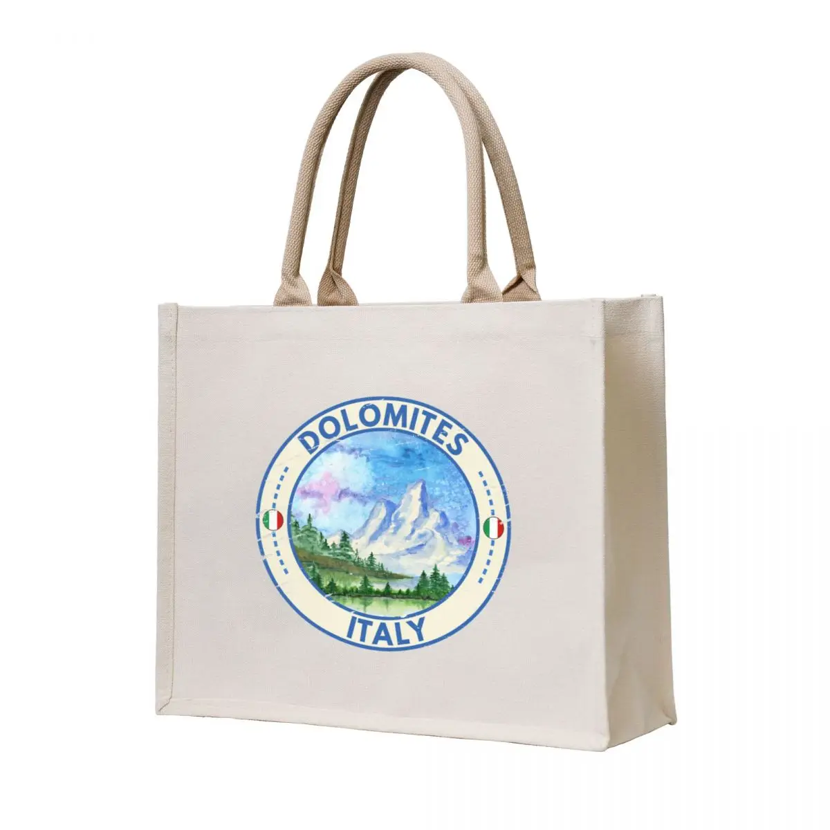 

Dolomite Mountains Italy Watercolor Tote Bag Women bags shopper bag woman reusable shopping bag