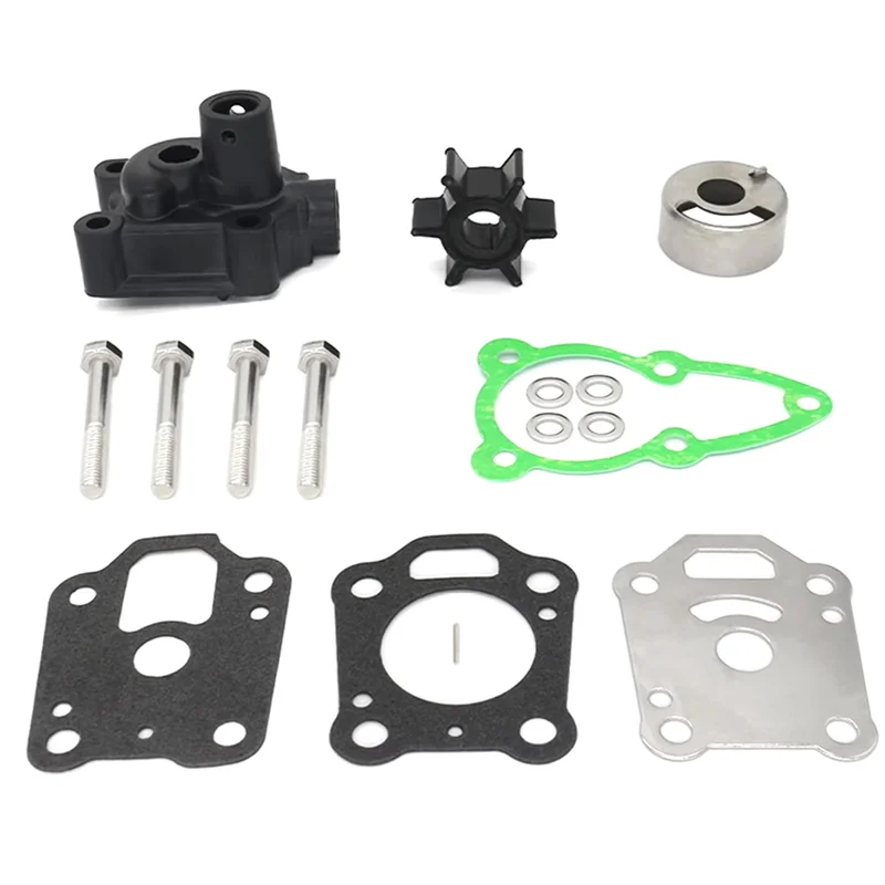 BB Pump Repair Kit For Outboard Mercury 2 2.5 3 4 5 6 HP 4& 2 Stroke Models- Includes Housing(16159A03) 46-16159T01 8M0155395
