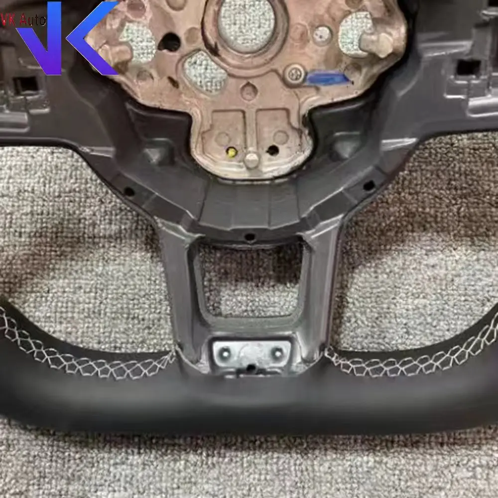 

Спортивный руль с кожаной отделкой и алькантарой, многоцветный, для Volkswagen Golf MK 7, 7.5 GTI, GTD, GTE, R, Polo Custom R-Line.