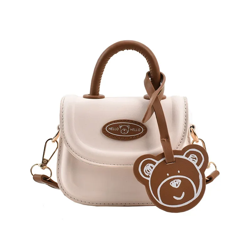 Trendy Women Shoulder Bag PU Crossbody Bag Cute Children Messenger Bags Cartoon Bear Handbag Mother Kids Bags for Girl Сумка Sac