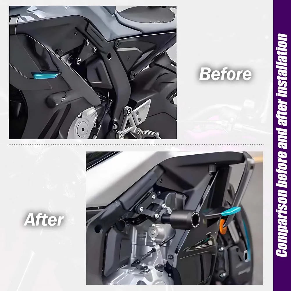 675SR 675SS Paratelaio Crash Protector Per CFMOTO 675SR 675-SR 675 N 675NK 2023-2025 Moto Protezione dalla caduta Crash Pad