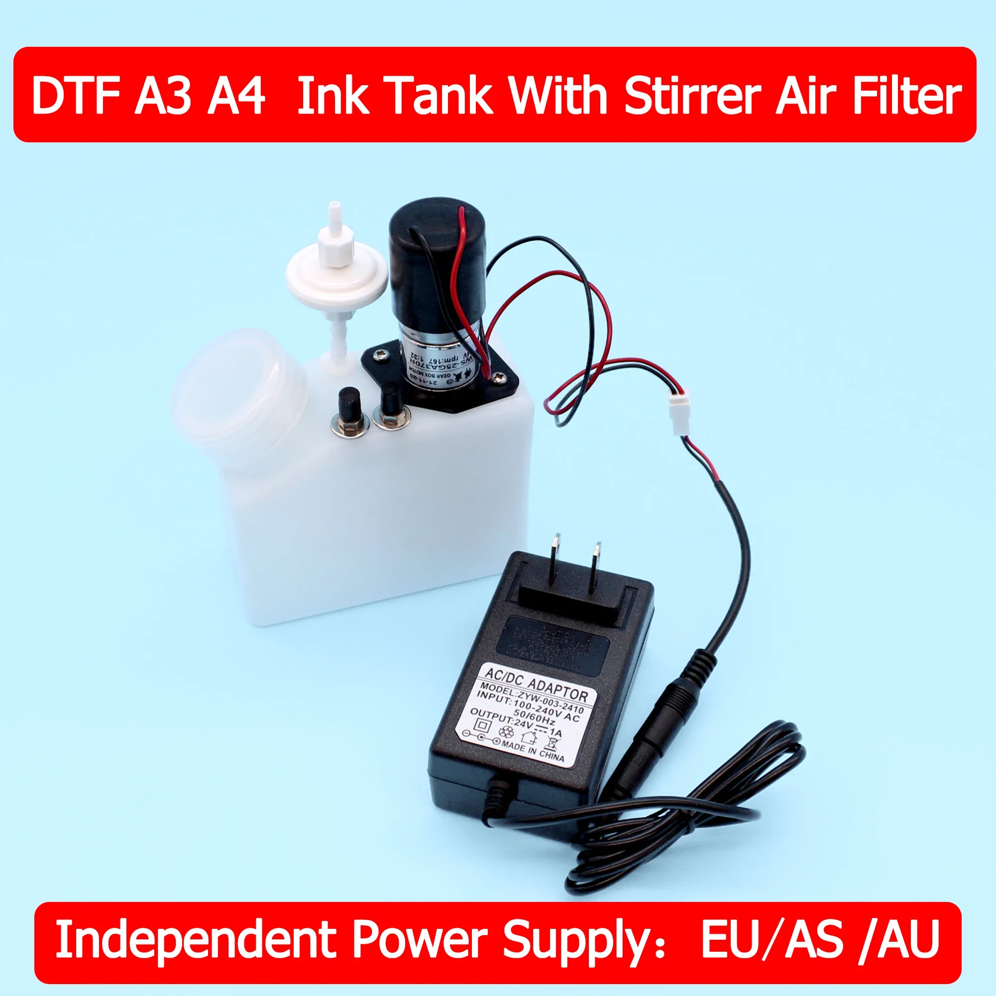 

DTF CISS Tank White Ink tank With Stirrer filter For UV Printer Ink Tank With Mixer Independent Power Supply