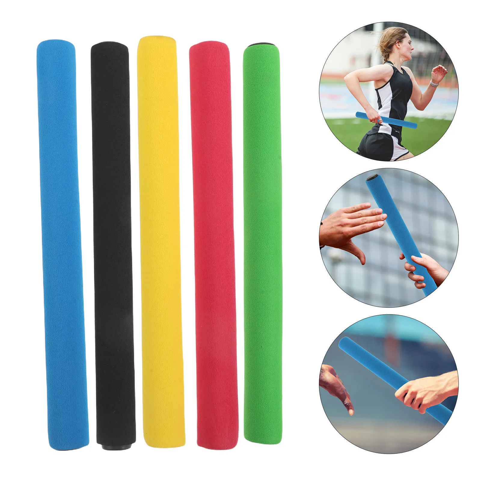 

Набор из 5 эластичных беговых палочек для эстафеты: легкие, нескользящие, с мягким губчатым покрытием, для детей, для быстрого перехода, для тренировок по легкой атлетике