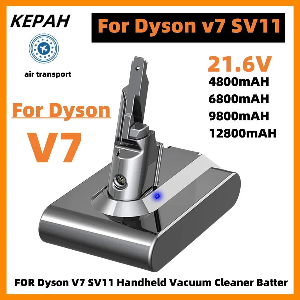 

For Dyson V7 SV11 12800mAh Battery Absolute Animal Fluffy Replacement Battery Dyson V7 SV11 Handheld Vacuum Cleaner Battery