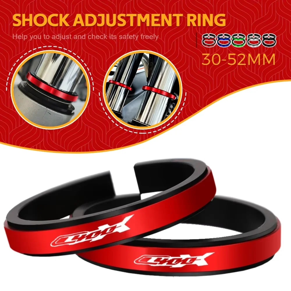 

FOR BMW C400X 2019 2020 2021-2023 Motorcycle Adjustment Shock Absorber Auxiliary Rubber Ring CNC Accessories Fit 30MM-52MM