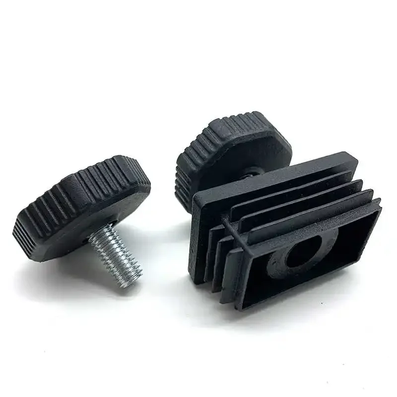 

4/8/12Pcs M8 Plastic Square/Round Nut Plug With High Foot Pad Nut Tube Plug Home Foot Pad Balance Adjustable Wheel Sleeve