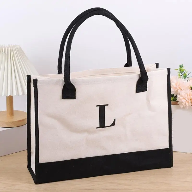 حقيبة حمل أنيقة قماشية قابلة للطي على نحو مريح هدية ممتازة للنساء المعلمين مع المعلمين أصدقاء وصيفات الشرف 20CA #4