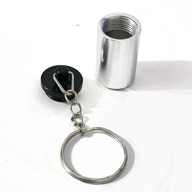 1pcsEmpty Metal Travel Pill Organizer Tablets Bottle Medicine DIY Refillable Jar Tea Aluminum Pot Organizer AluminumJar Pill Box