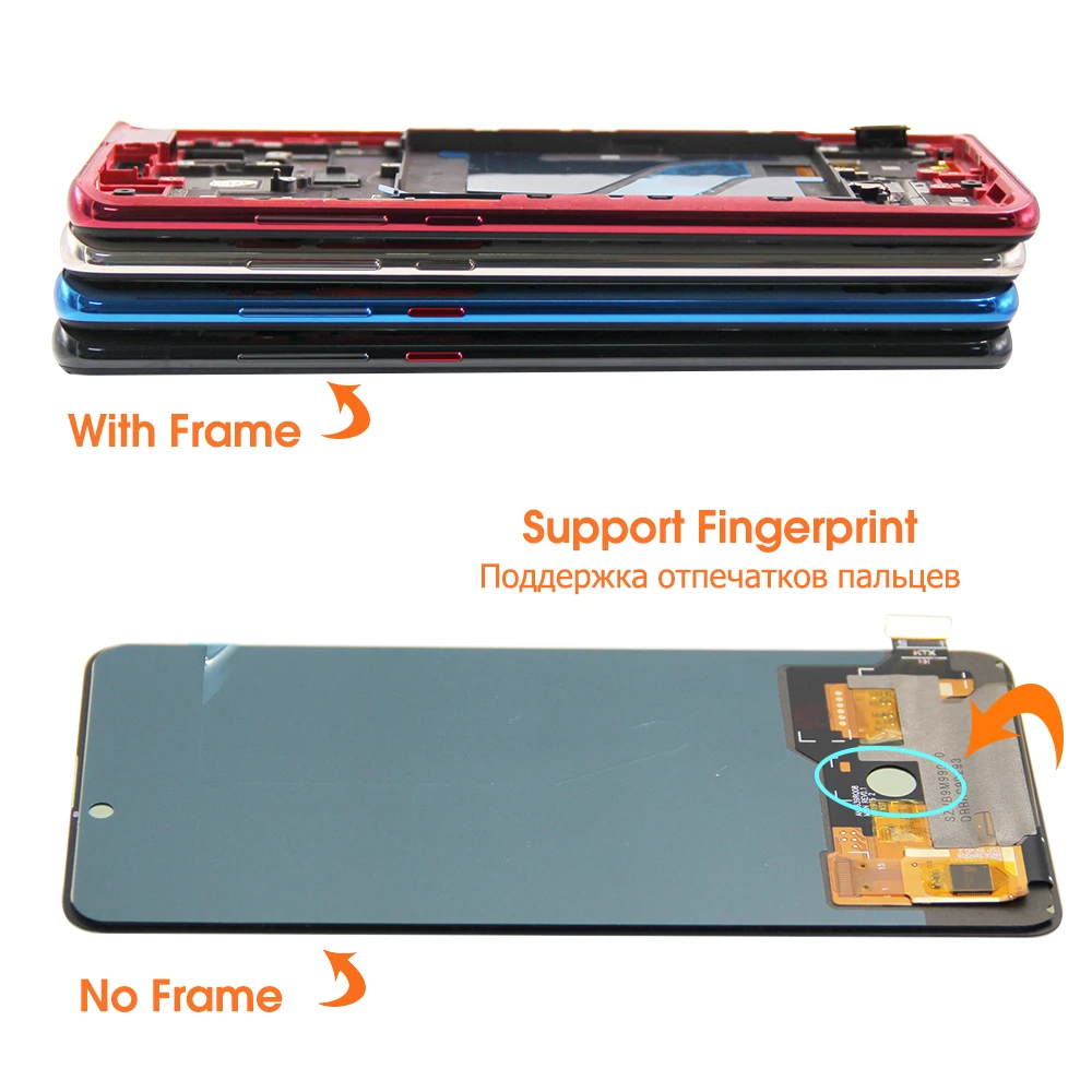 Super Amoled Mi 9T / Mi 9T Pro Display Screen for Xiaomi Redmi K20 / K20 Pro LCD Display Touch Screen Digitizer Assembly Parts