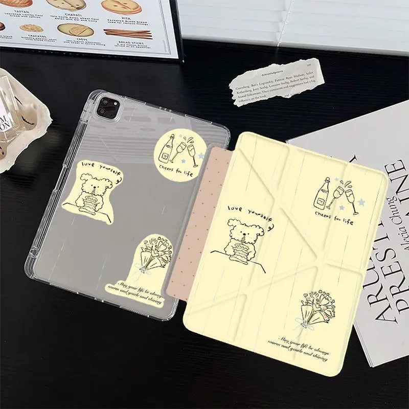 Anti-Bending 3+Y Fold Case For Redmi Pro2 2025 12.1 Xiaomi Pad 5/6/7 11 inch Redmi Pad Pro 12.1 Redmi Pad SE 11 inch