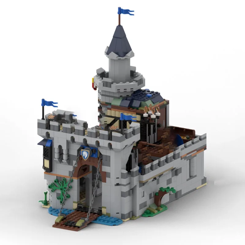 مجموعة تمثال نموذج قلعة لعبة بناء MOC - 1302 قطعة. مجموعة ألعاب التجميع الإبداعية. هدية مثالية لأي عشاق.