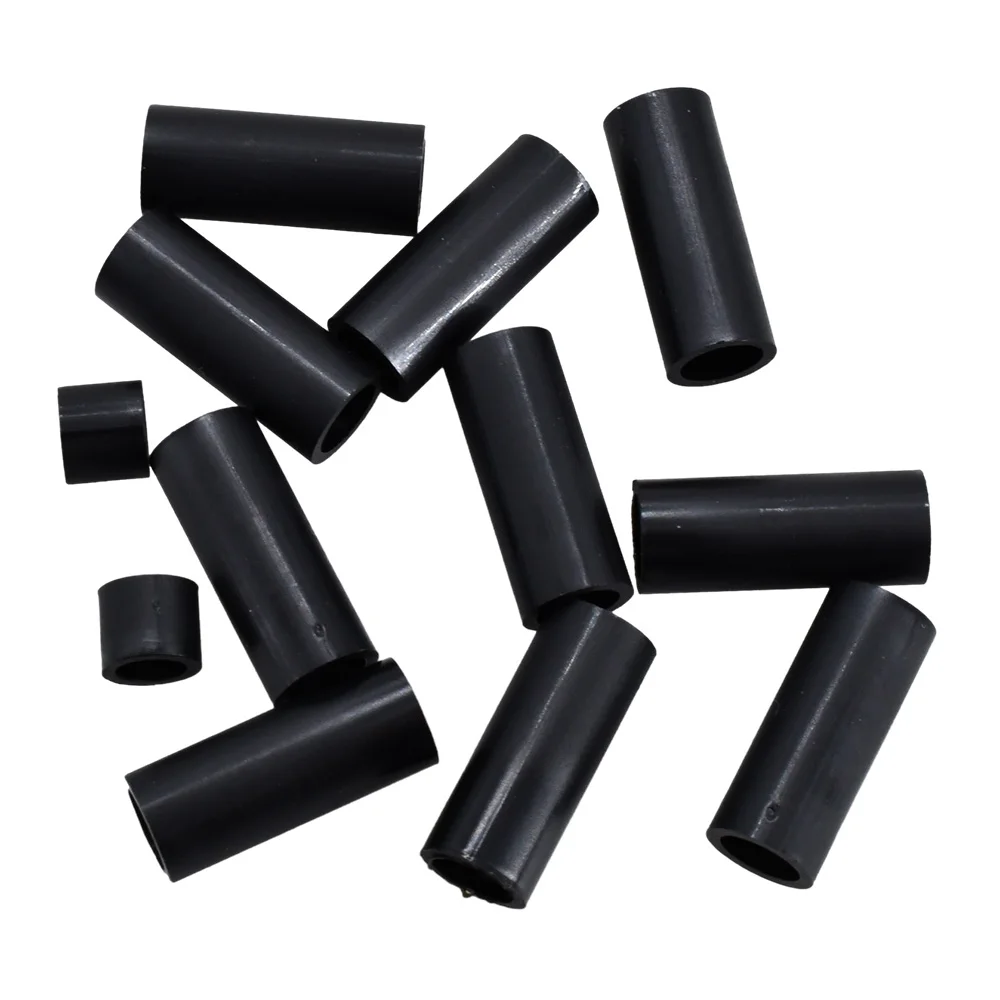 100–1000 Stück schwarze ABS-Nylon-Hohl-Abstandshalter ohne Gewinde, PCB-Unterstützung, TV-Installation, Abstandshalter, Abstandsschraube, Unterlegscheibe, runde Säulen-Säulen – Detail 5