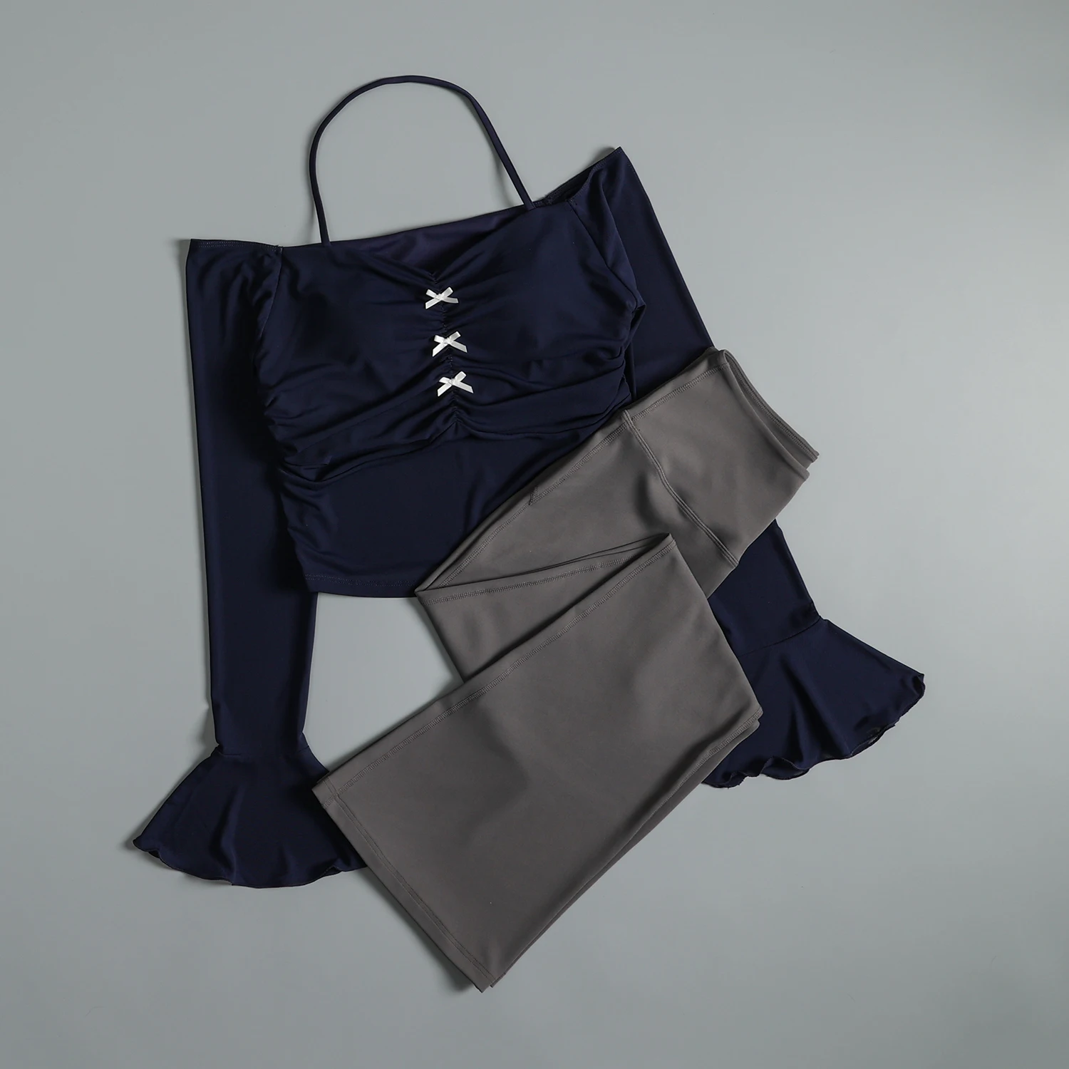 بدلة رياضية للنساء في الخريف التخسيس التخسيس بيلاتيس ممارسة ملابس اليوغا المشاهير على الإنترنت الجري الجميل #4