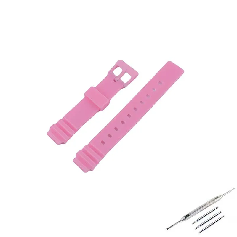 إكسسوارات الساعة مشبك حزام 14 ملم حزام ساعة رجالي من الراتنج متوافق مع حزام كاسيو LRW-200H الرياضي المطاطي للنساء في الهواء الطلق #6