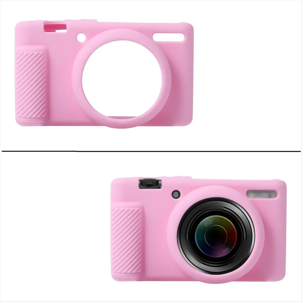Fits for Camera Case Protector for ZV-1F ZV-1 II ZV-1M2, Silicone Camera Protective Cover Pink