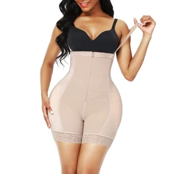 Colombian High Waist Trainer Fajas Body Shaper Push-Up Thigh Trimmer Corset Shapewear Fake Ass Butt Lifter Hip Pads Enhance