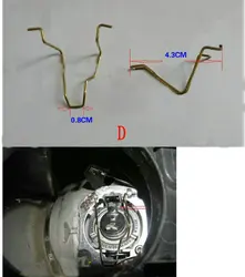 Automobile headlamp bulb H1 H3 H4 H7 retaining clip circlip LED wire buckle hook Iron pressed bulb General for motorcycles a
