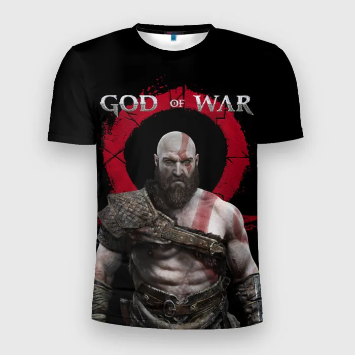 Popular Game God Of War T-shirts For Men 3d Printed Male Female Summer Short sleeve Streetwear Fashion Hip Hop Tees Top Clothing