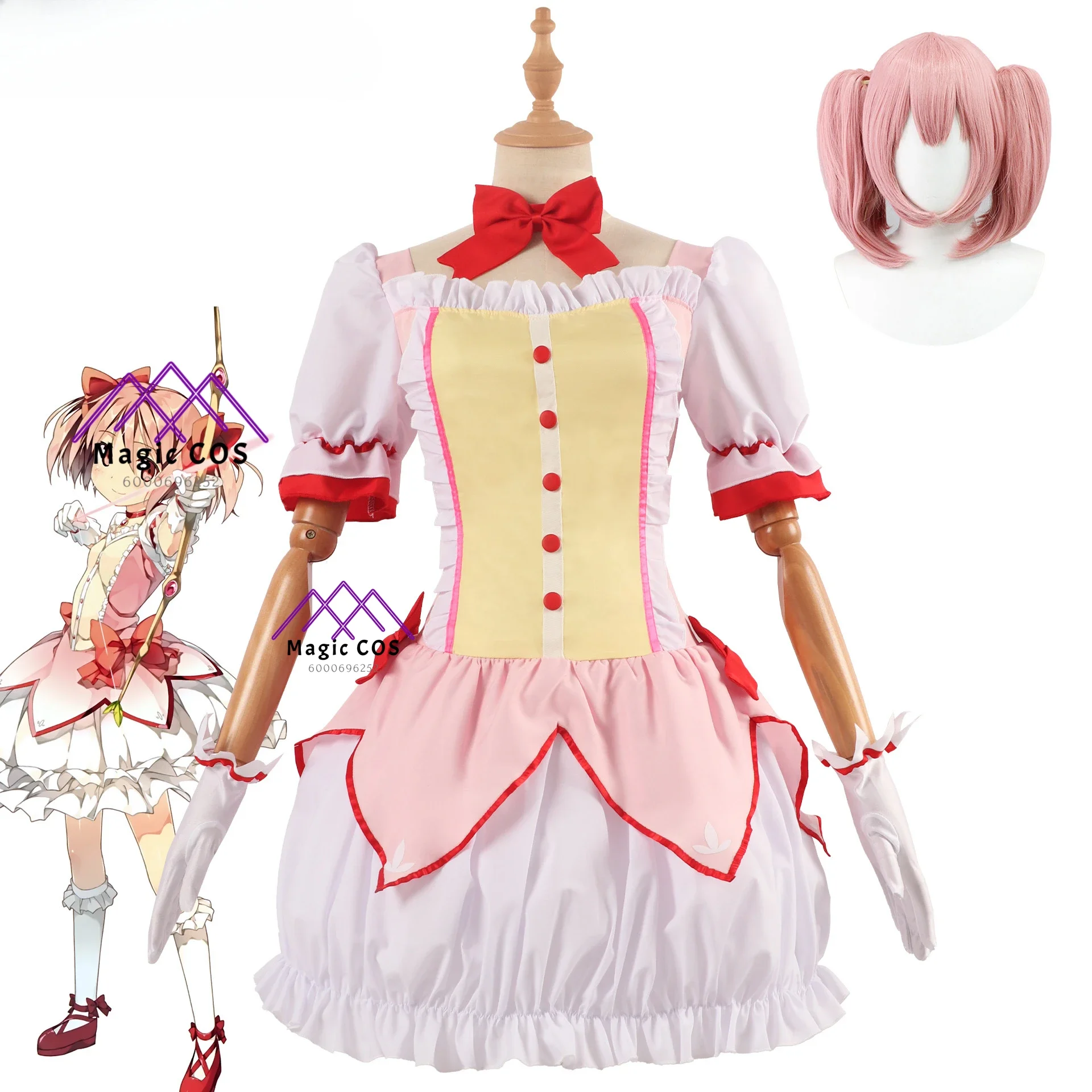 Cosplay Anime Kaname Madoka Halloween Cosplay Costume Madoka Magicaa Dress Wig Exclusive Design Best-selling Outfits for Comic