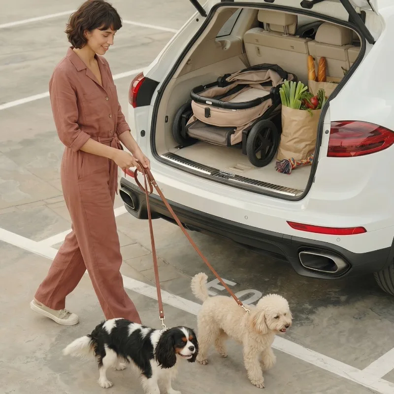 Lightweight One‑Click Folding Pet Stroller Portable Travel Cart For Dog Cat Outdoor Walking Daily Pet Carrier