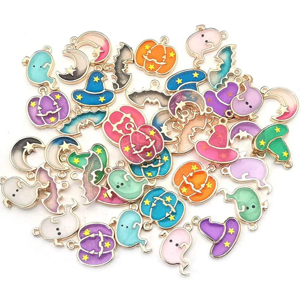 

Halloween Pumpkin Hat Charms for DIY Jewelry Making Metal Alloy Decor Accessories Craft Necklace Charms Supplies