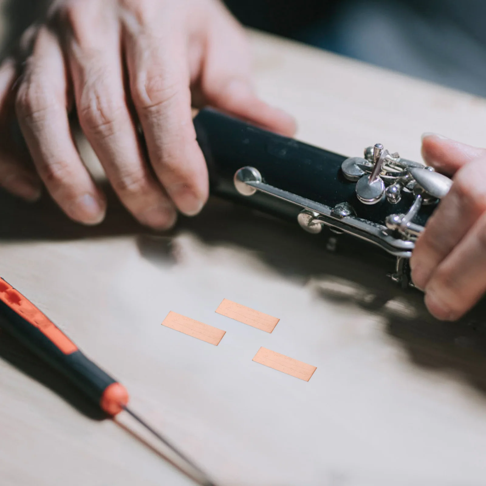 3 قطعة القصب Bawu النحاس القرعيات الناي F مفتاح استبدال أجزاء دائم آلة موسيقية اكسسوارات النحاس القصب أجزاء