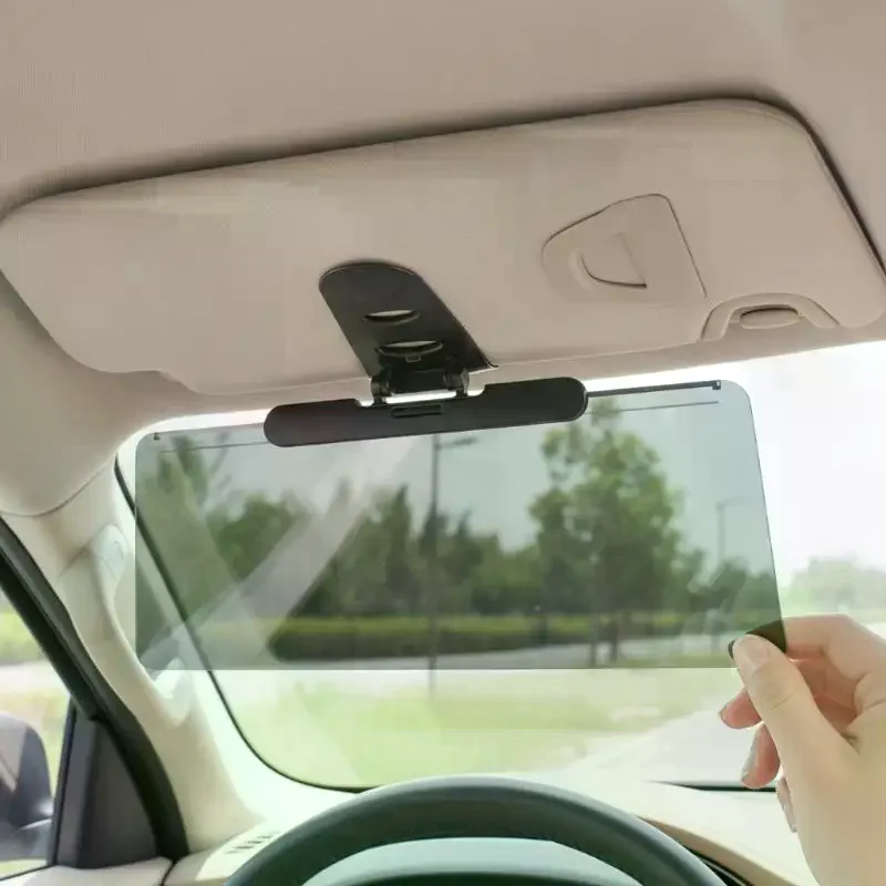 Car Driving Anti Glare Mirror Anti UV Eye Protection Block Strong Sunlight Universal Fit Auto Sunshade Accessory for Safe Drivi