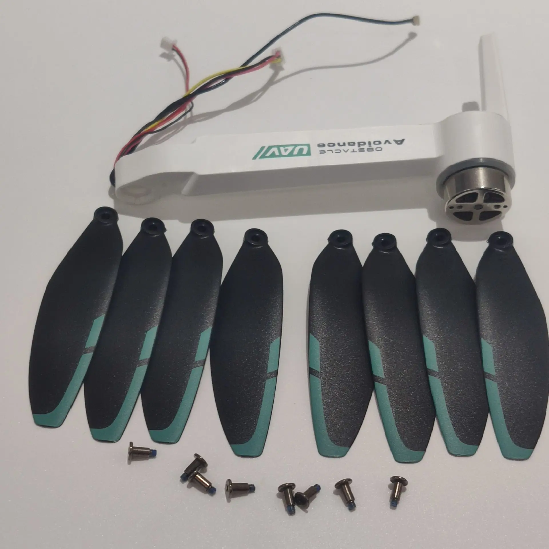 S159 Drone Front/ Rear A/B Brushless Motor Arm + Blade Propeller 8PCS Fan Spare Parts Maple Leaf Wings