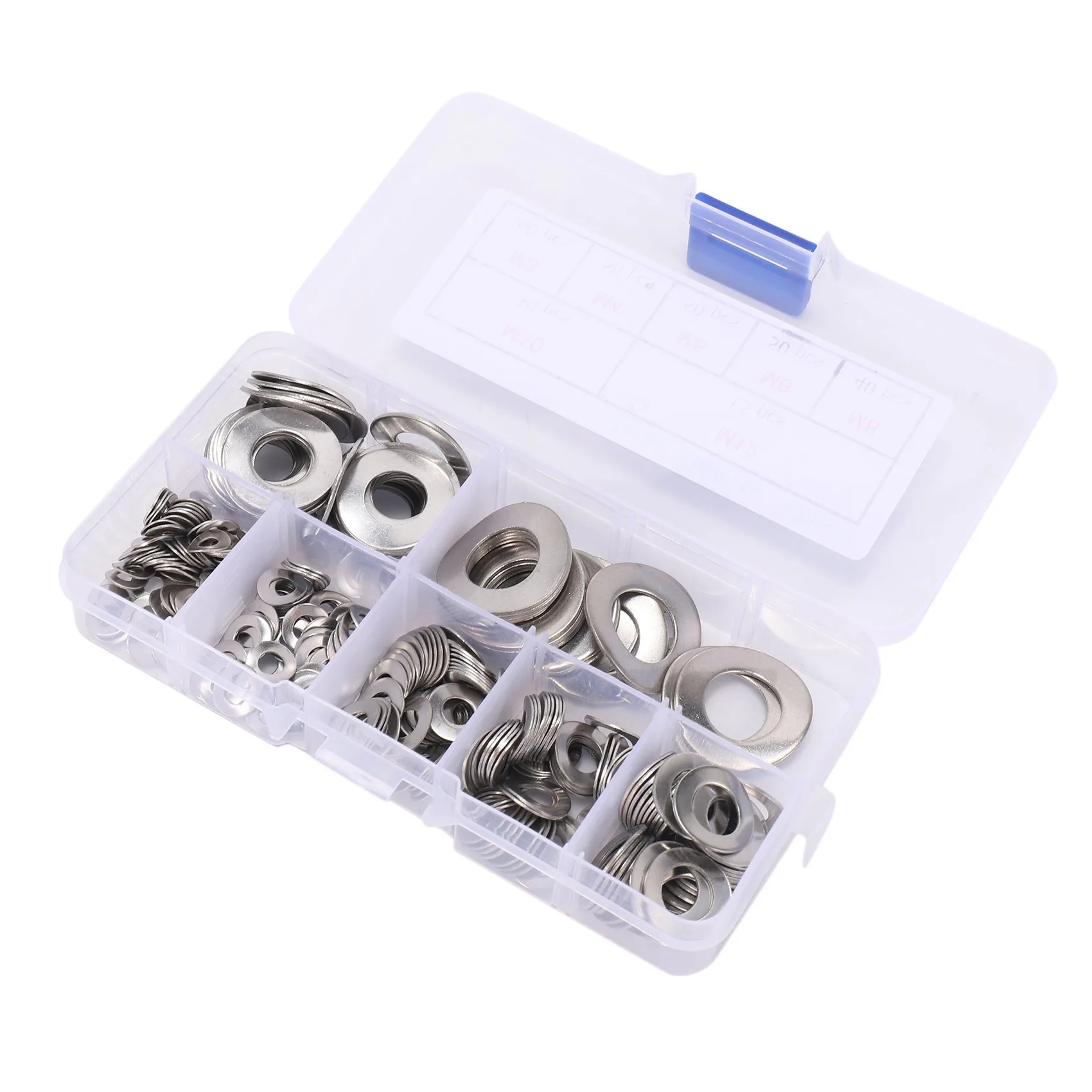 

A98E-295 Pcs 304 Stainless Steel Spring 2 Wave Washer Gasket Assortment Kit (M3 M5 M6 M8 M10 )