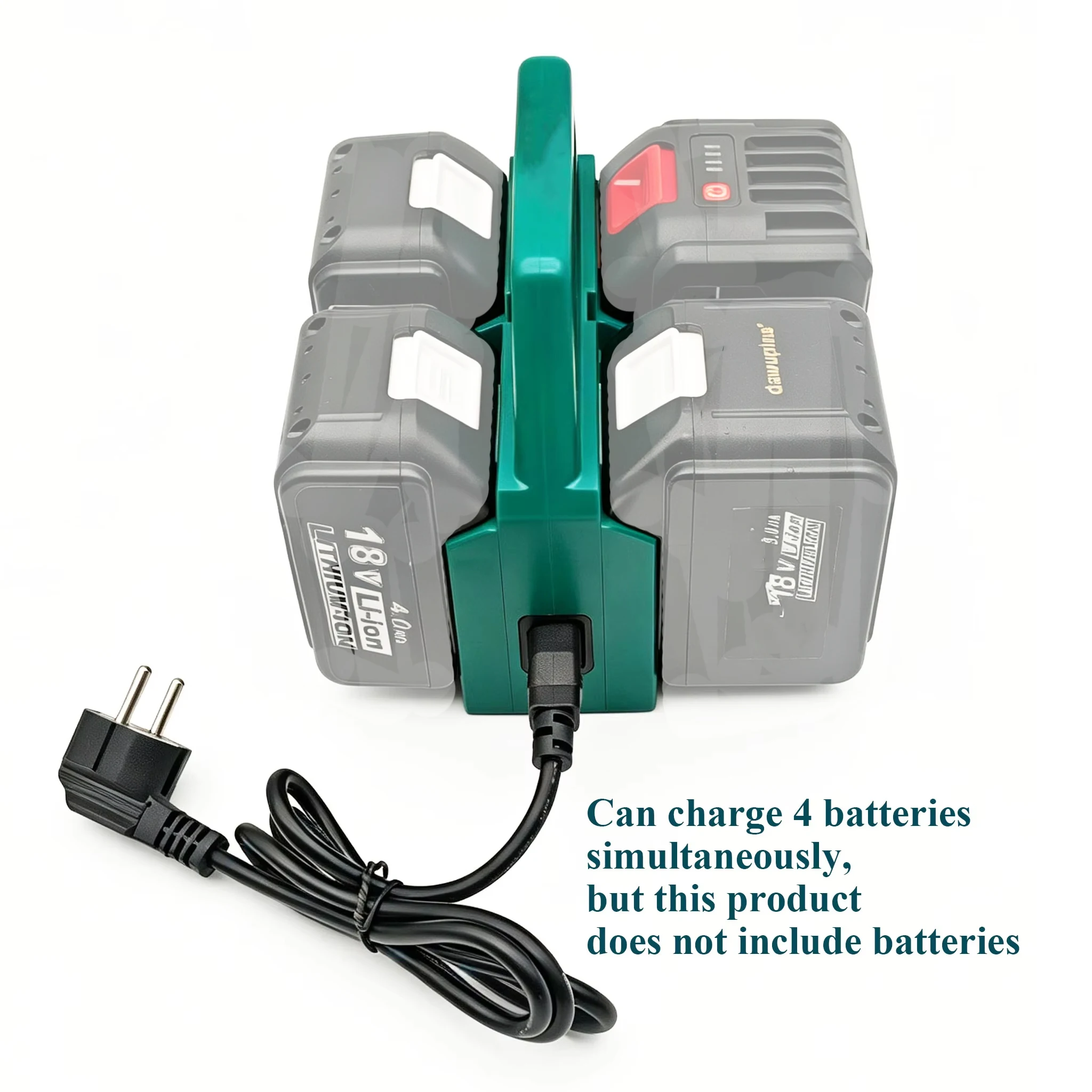 BL1830 Charger For Makita 18V Lithium Battery Case Packs DC18RC DC18SF DC18RF For HongSong 21V Charge 4 Batteries Simultaneously