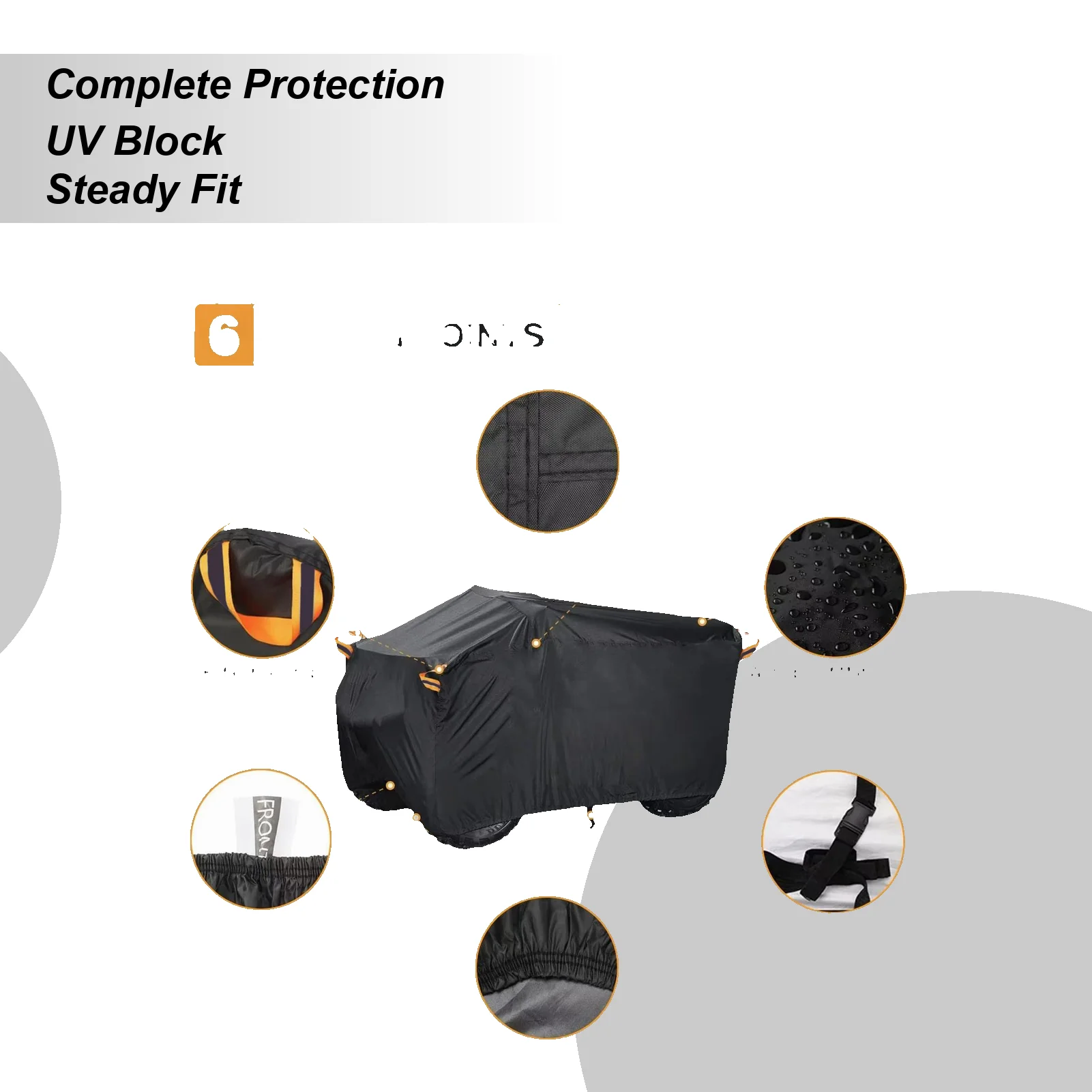 ATV-Abdeckungen, wasserdicht, für den Außenbereich, robust, für jedes Wetter, Schutzplane, winddichte ATV-Abdeckungen für regnerisches Wetter, Sommer-Sonnen-Belichtung