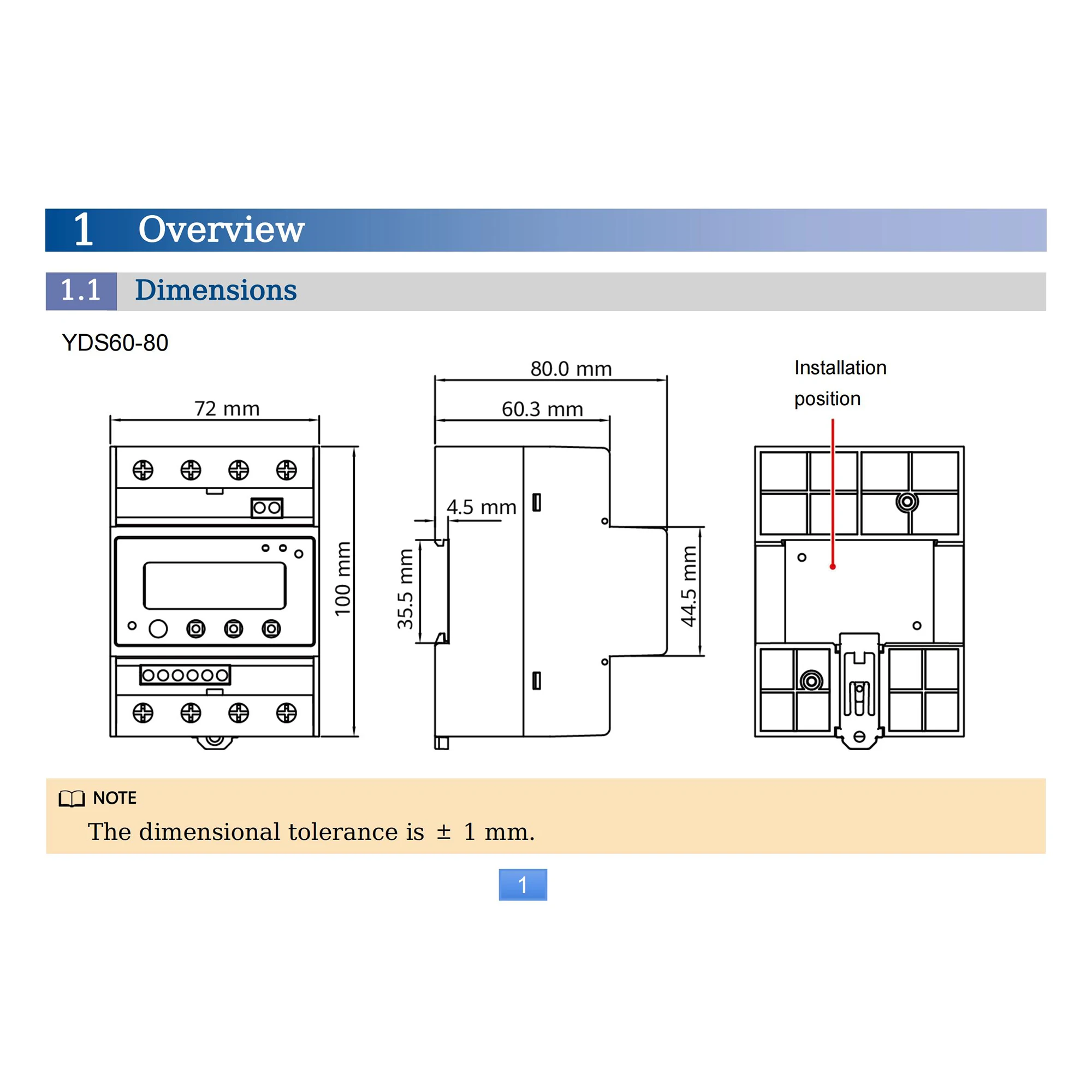 Driefasige slimme stroomsensor 230/400V 0 ~ 80A, nauwkeurigheid van klasse 1, RS485 Modbus-communicatie, DIN-railmontage voor energiemonitoring