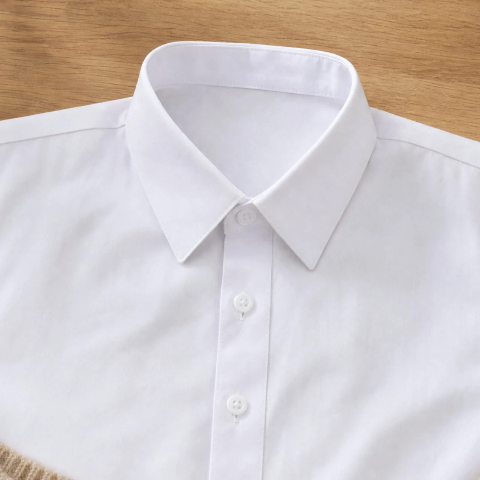 Shirts - False Shirt Collar Polished Pointed Collar