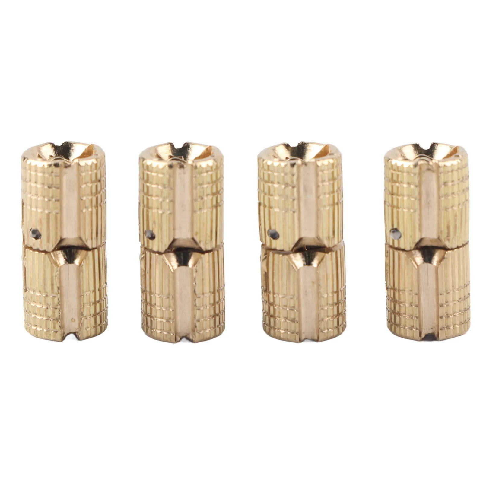 4Pcs/pack Copper Brass Cabinet Gift Box Concealed Barrel Hinge 8mm 180 Degree Opening Angle